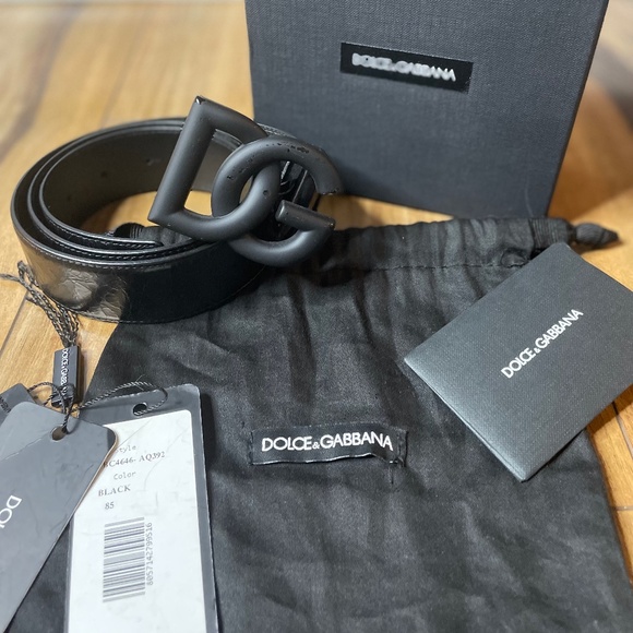 Dolce & Gabbana Matte Black Belt?? main image 4